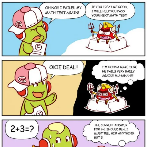 Qoobee Comics 095 – Greenie’s Math Exam 01