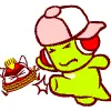 Greenie Kicking Emoticon