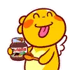 Licking Emoji of QooBee Agapi