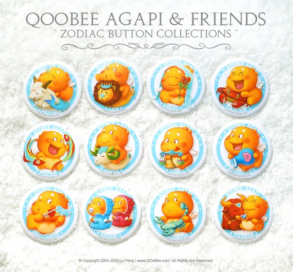 QOOBEE Agapi Zodiac Designs