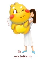 Qoobee Stuffed Toy illustration