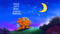 星星需要夜晚的衬托才能发光