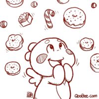 QooBee的世界每天都下糖果和蛋糕