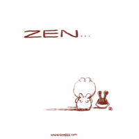Qoobee and Milky Enjoying Their Quiet Zen Time
